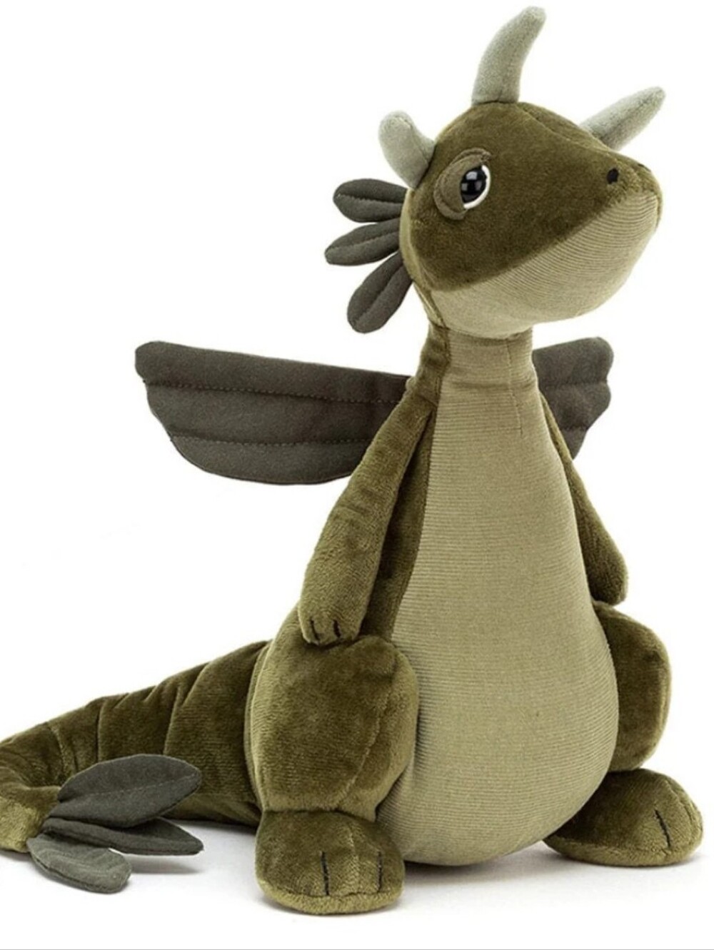 Retired Rare Jellycat Olive Dragon Plush